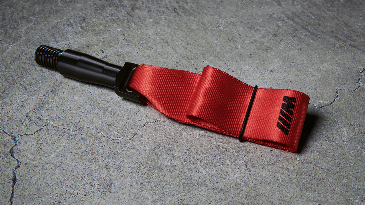 M Performance Tow Strap  Red w/ Black M