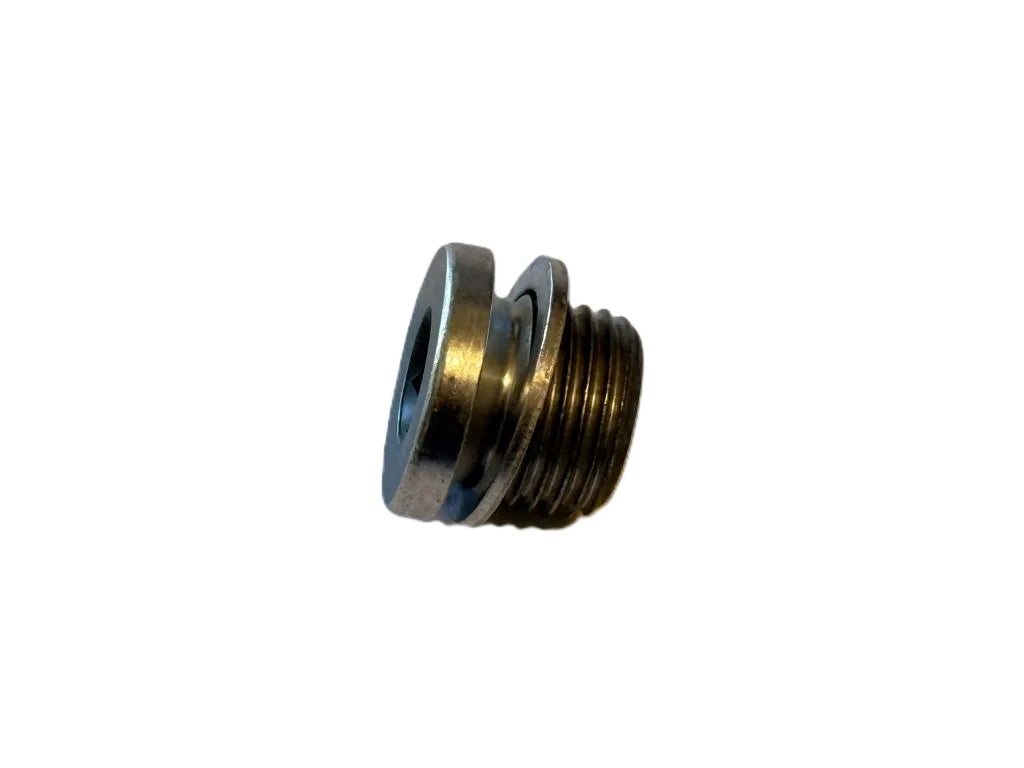 Drain plug on white background