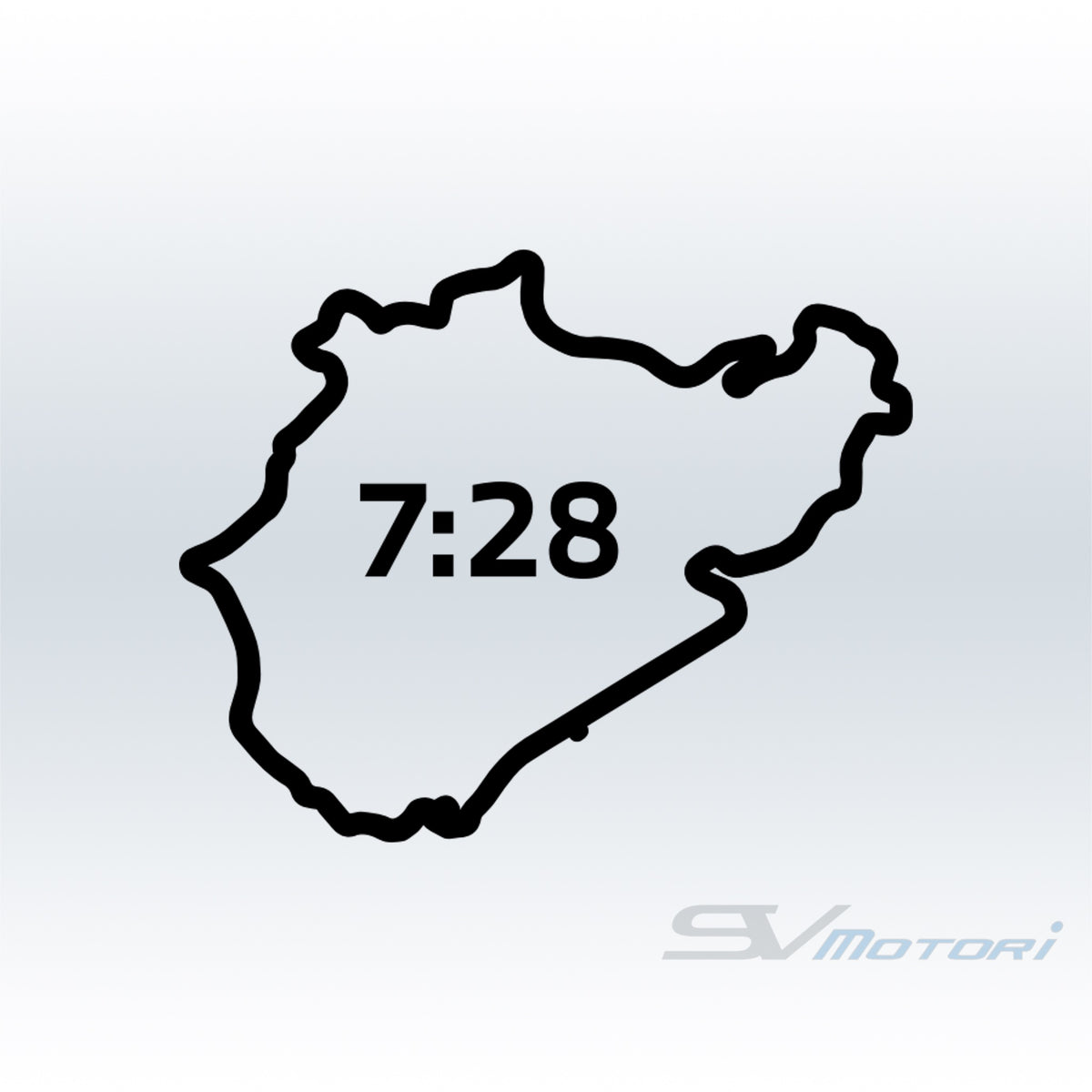 Nürburgring Time M4 GTS Track Outline Decal