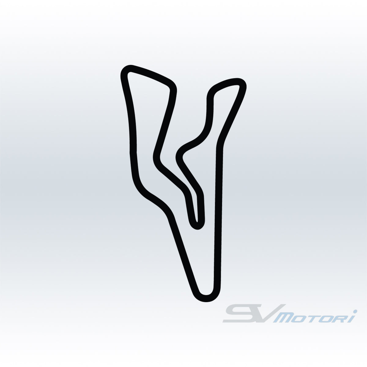 Second Creek Raceway Track Outline Decal