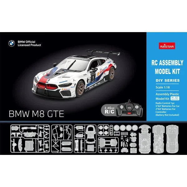 M8 GTE Racing Livery Miniature RC Model Car - 1:18 Scale - BMW (80-44-5-A62-7A0)
