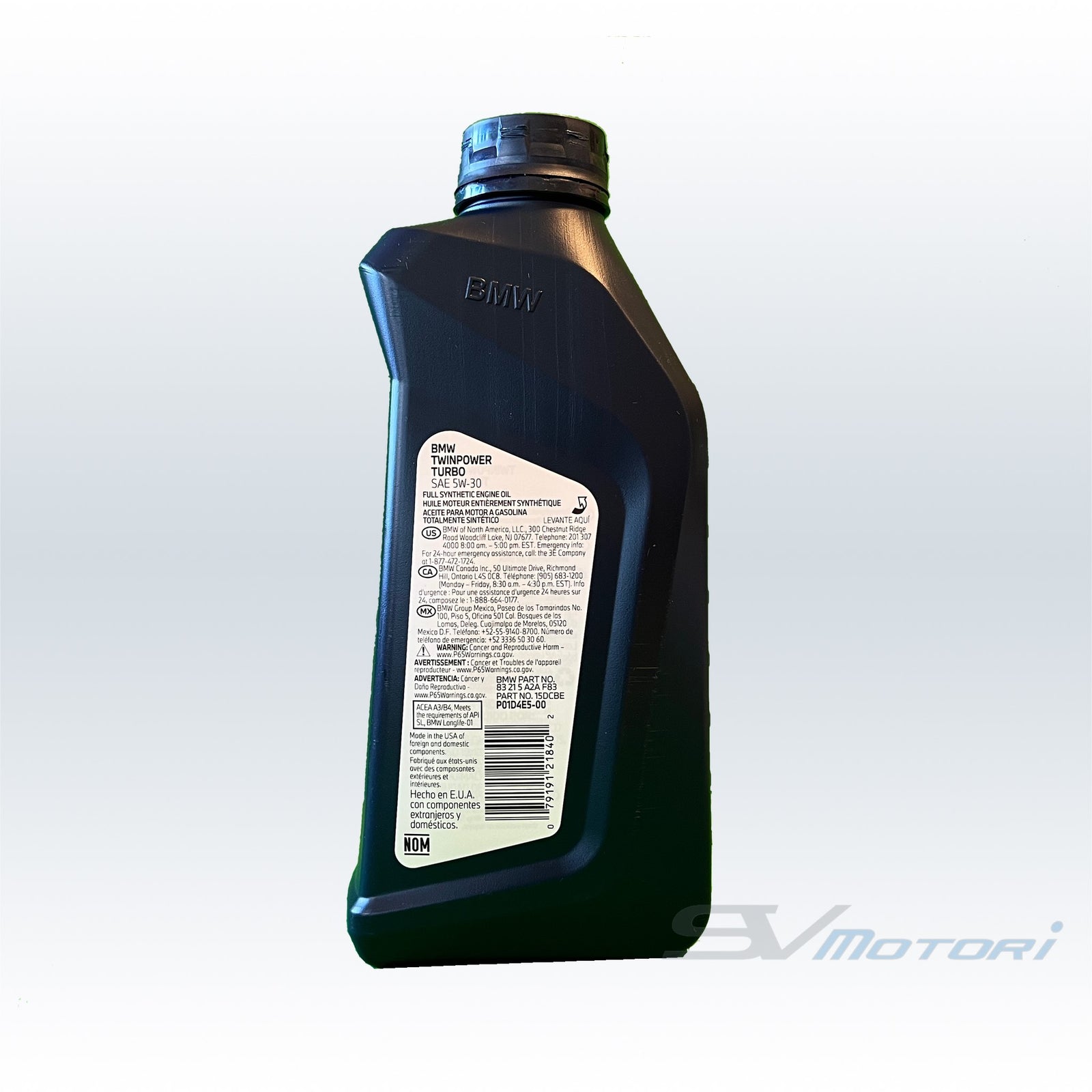 BMW 5W30 LL01 Twin Power Turbo Synthetic Oil 1 Liter