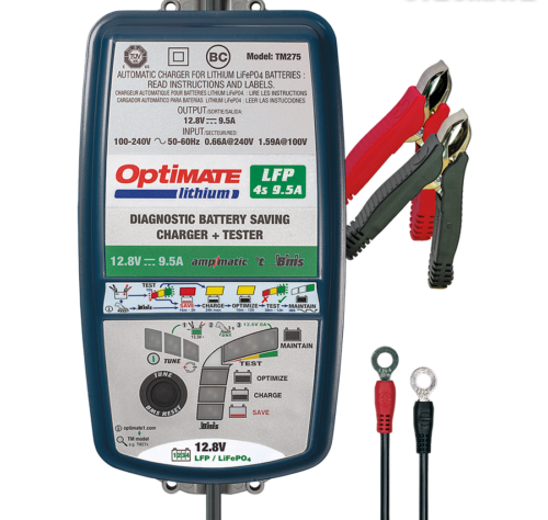 Optimate TM-275 V2 9.5amp Battery Charger/Maintainer/Power Supply (12-13.2V Batteries)