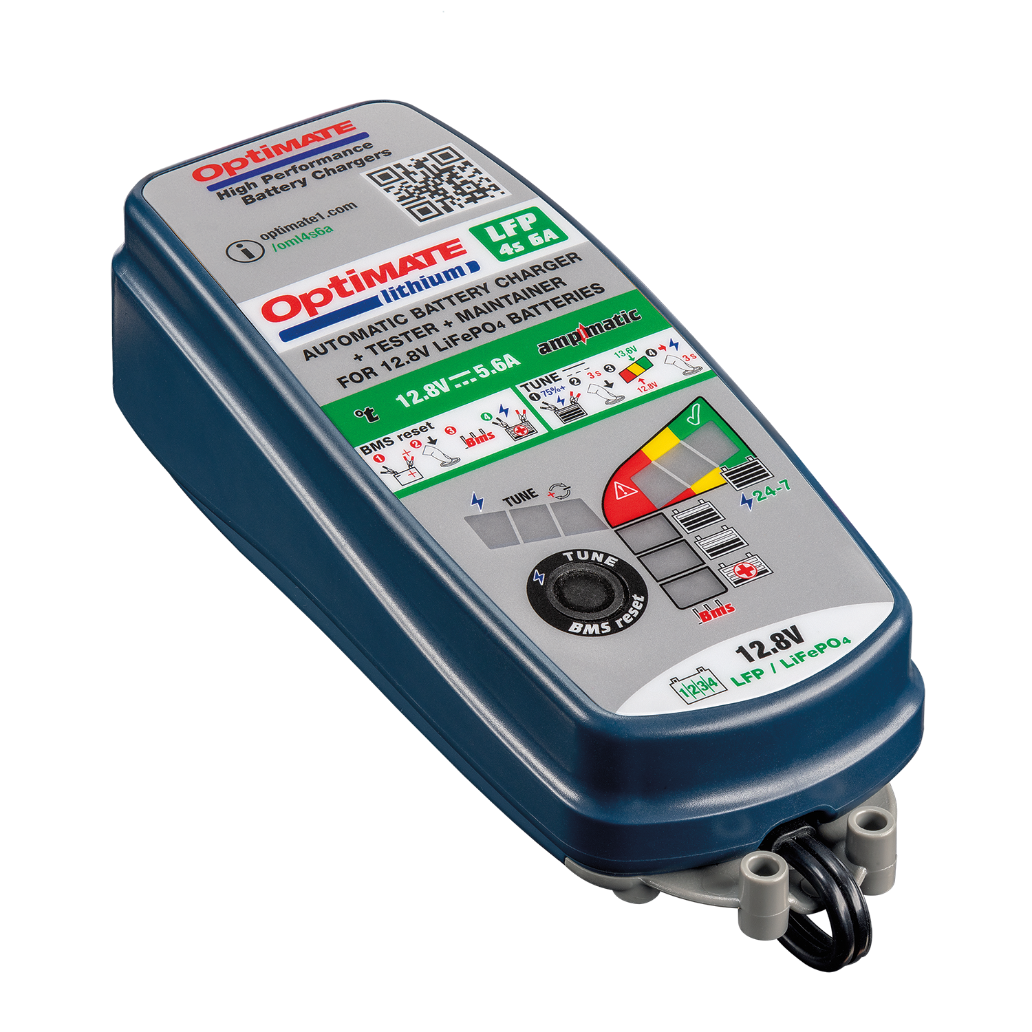 Optimate TM-391 6amp Battery Charger/Maintainer (12-13.2V Batteries)