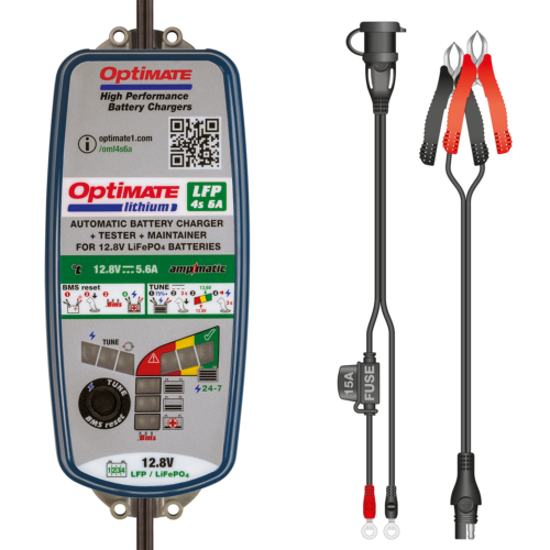 Optimate TM-391 6amp Battery Charger/Maintainer (12-13.2V Batteries)