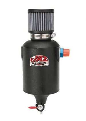 Jaz Products 605-125-01 Oil Breather Tank - 4 in Diameter x 12 in Tall - 10 AN