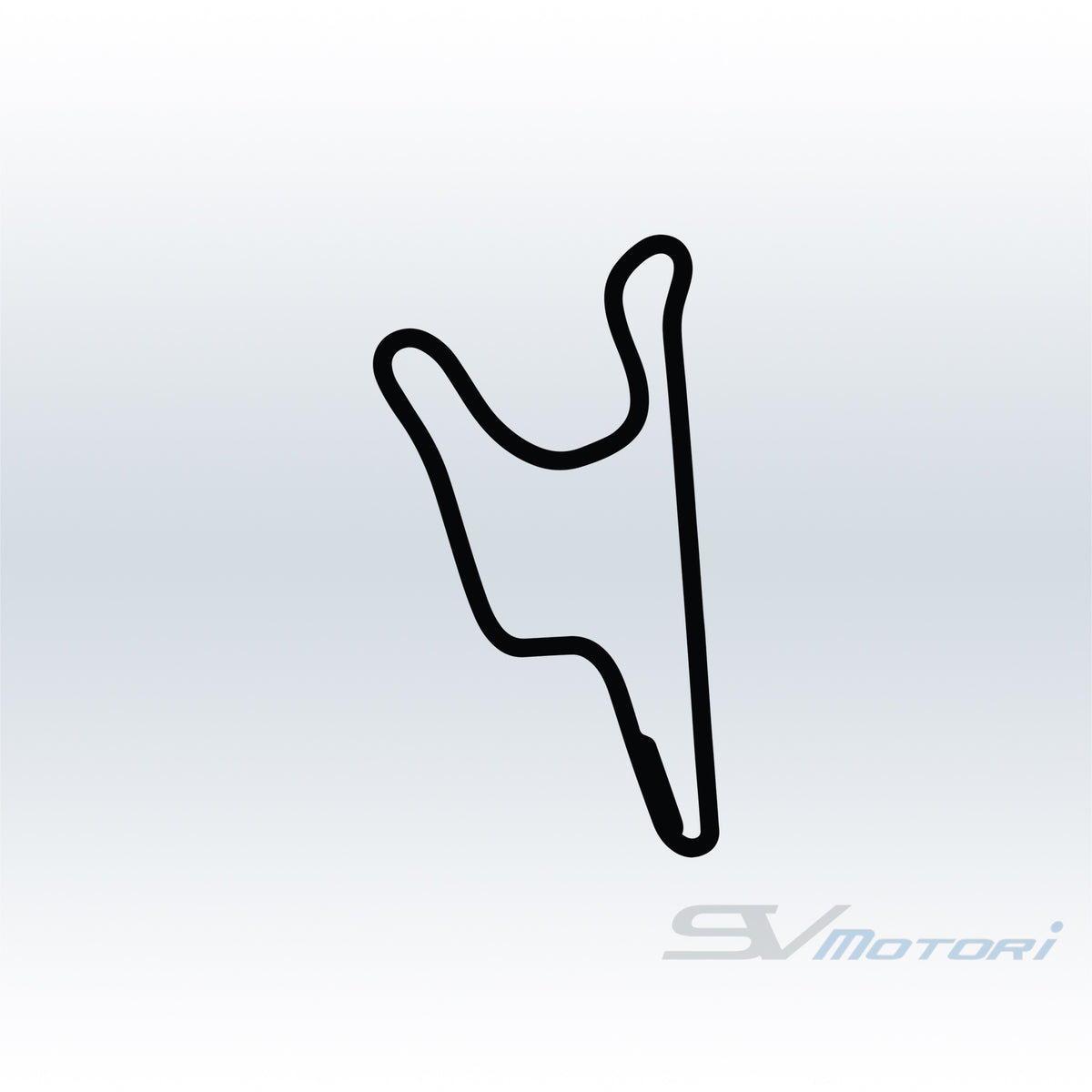 Aspen Motorsports Park Track Outline Decal