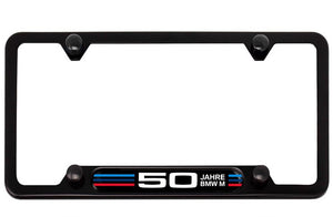 BMW 50 YEARS M LICENSE PLATE FRAME