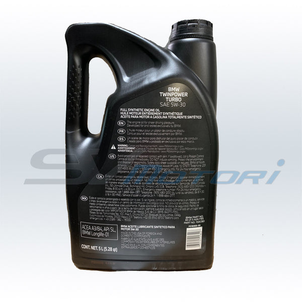 BMW 5W30 LL01 Twin Power Turbo Synthetic Oil 1 Liter