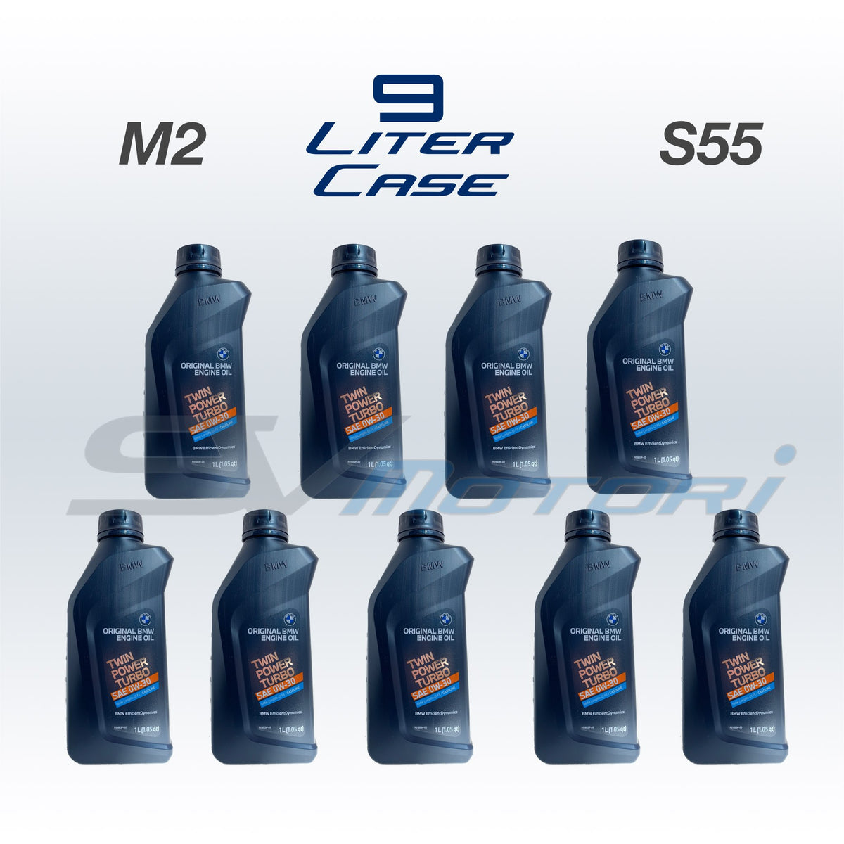 BMW 0W30 LL-01 FE Gasoline Twin Power Turbo Synthetic Oil - M2 M4 - 9 Liter Case