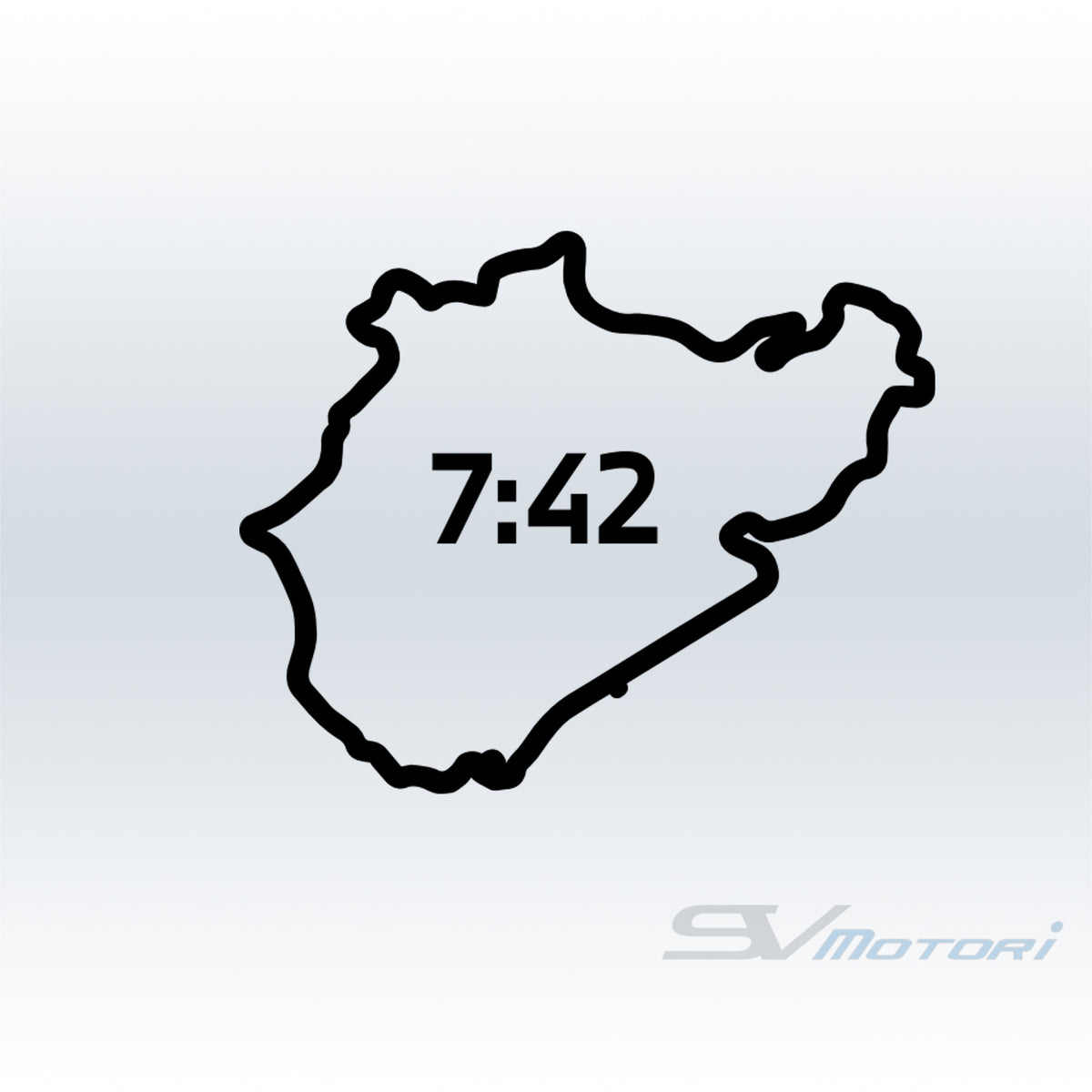 Nürburgring Time M2 CS Track Outline Decal