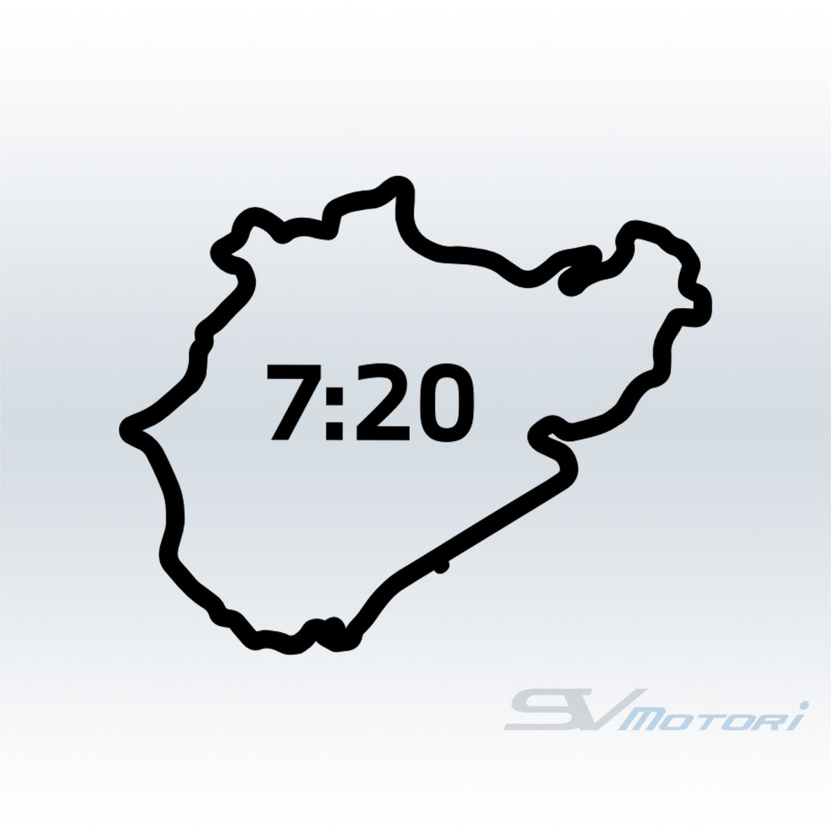 Nürburgring Time M4 CSL Track Outline Decal