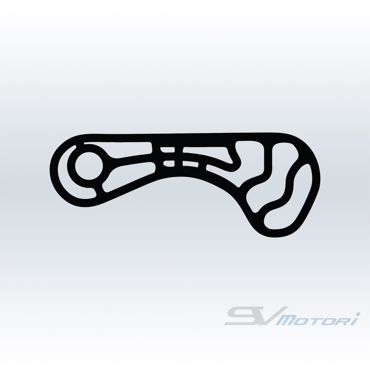 BMW Performance Center East Track Outline Decal