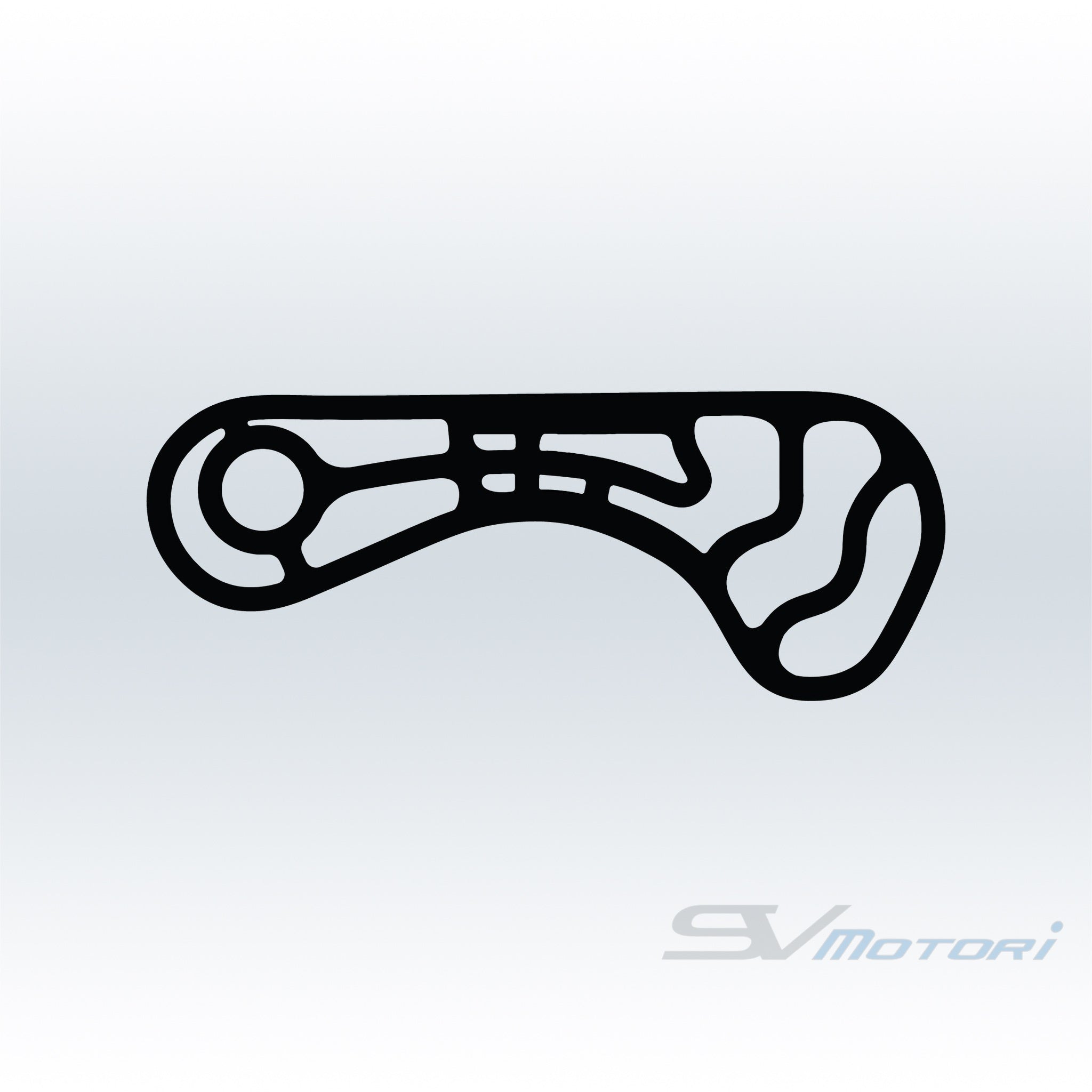 BMW Performance Center East Track Outline Decal SVMotori Sportscar bmw-performance-center-east-track-outline-decal-svmotori-sportscar