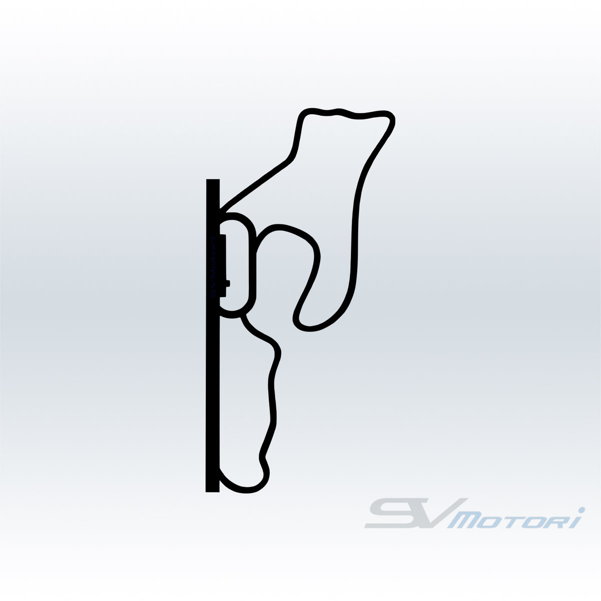 Continental Divide Raceway Track Outline Decal