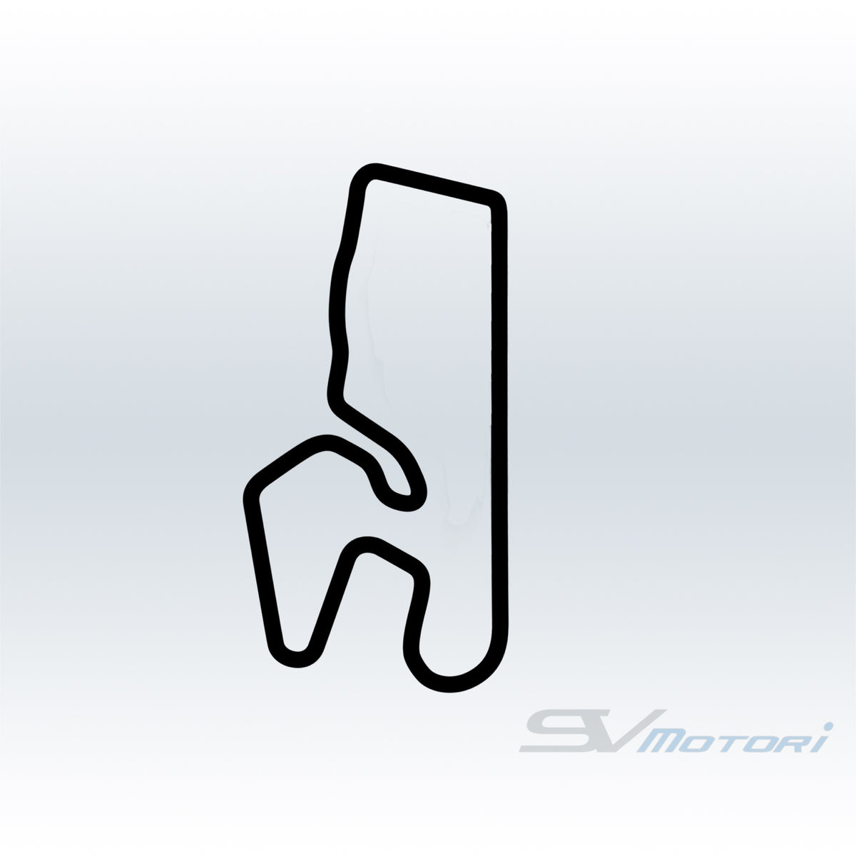 Pueblo Motorsports Park International Raceway Track Outline Decal